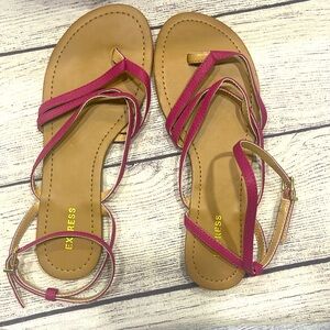 EXPRESS HOT PINK STRAPPY SANDAL